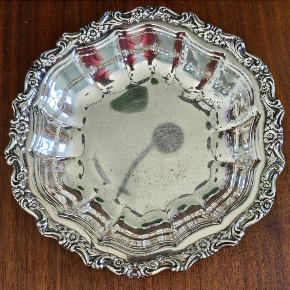 Vintage International Silver Company Silver Plate Serving Dish Tray Old Money